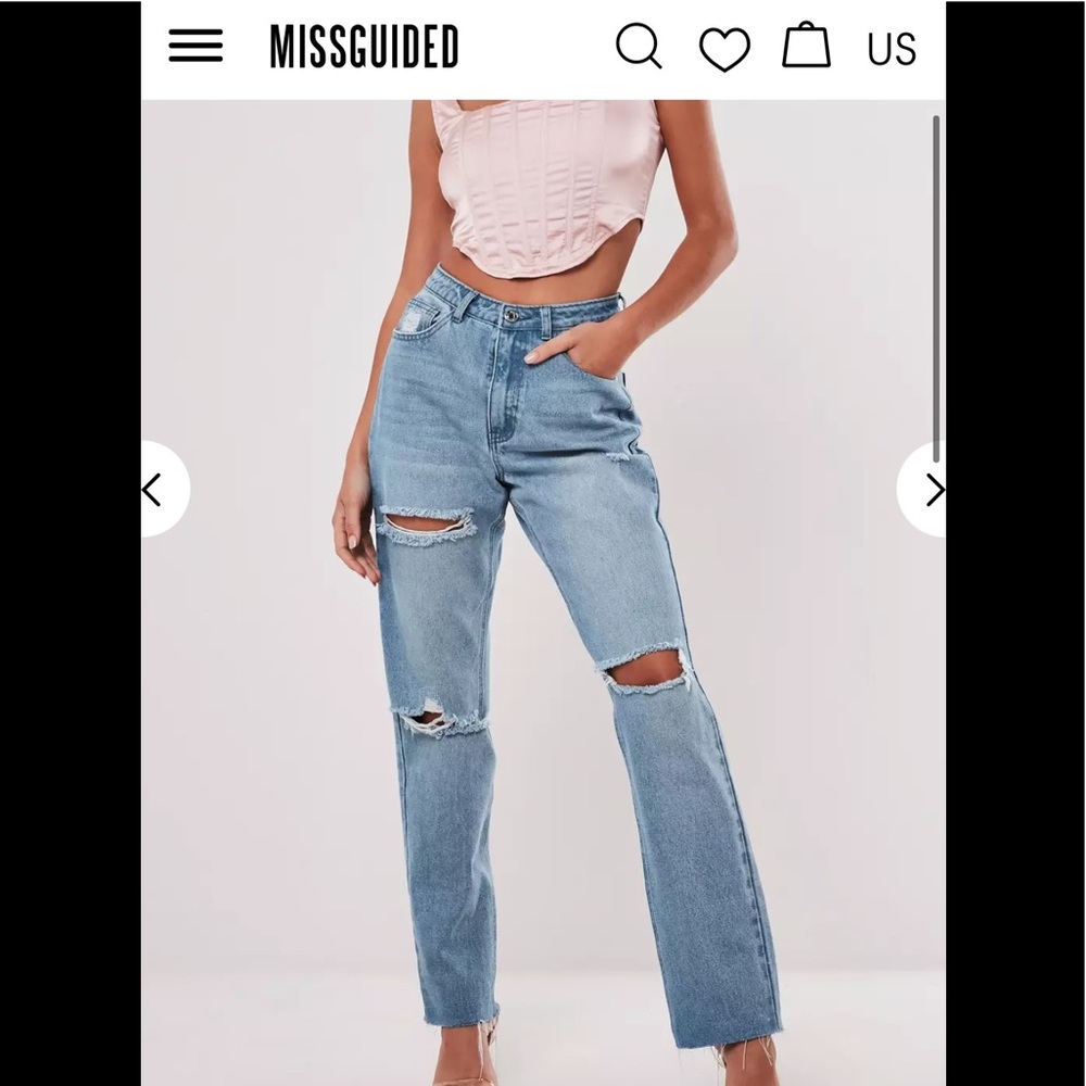women’s MISGUIDED jeans NWT